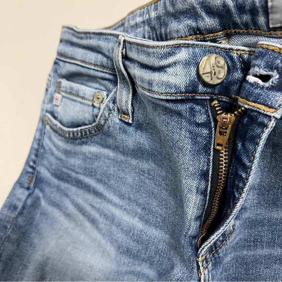 Ag Adriano Goldschmied The Prima Cigarette Crop Distressed Jeans - Picture 5 of 10